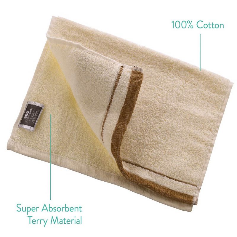 Creative Scents Fingertip Terry Towels Set of 4 - Ivory, 3 of 8