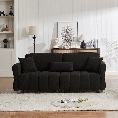 CAVINAS Couches for Living Room 80" Cloud Sofa Premium Chenille Fabric Upholstered 3-seat Sofa Couch with Pillows