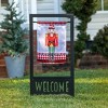 Christmas Nutcracker Lustre Double Sided Indoor Outdoor Decor 18" x 12.5" - 2 of 2