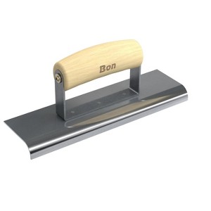 Bon Tool 12-453 Edger - Stainless Steel 9-inch X 2 1/2-inch - 1/2-inch Radius X 5/8-inch Lip Wood Handle - 1 of 2