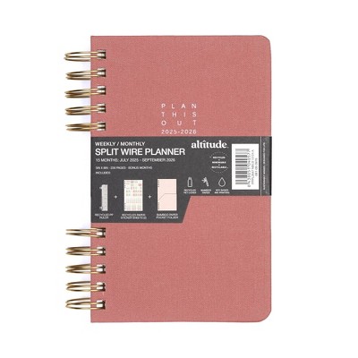 Altitude Planner 5"x8" Monthly & Weekly Mauve Pink Undated