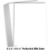 Hamilco White Cardstock Thick Paper - 5 1/2 X 8 1/2" 80 lb Perforated Card Stock - 100 Pack - 2 of 4