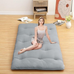 Nasitip Futon Mattress, Japanese Floor Mattress Floor Mat, Foldable Tatami Mattress Roll Up Floor Bed Mattress for House Guest Camping Dorm - 1 of 4