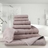 Luxury Cotton 8 Piece Bath, Hand, and Face Towel Set with Bath Mat and Bath Mitt by Blue Nile Mills - 2 of 4