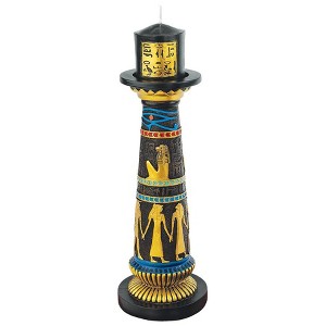 Design Toscano Temple of Luxor Sculptural Egyptian Candleholder: Amenhotep - 1 of 3