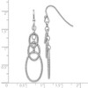 Black Bow Jewelry Textured Oval Link Dangle Earrings in Sterling Silver - 4 of 4
