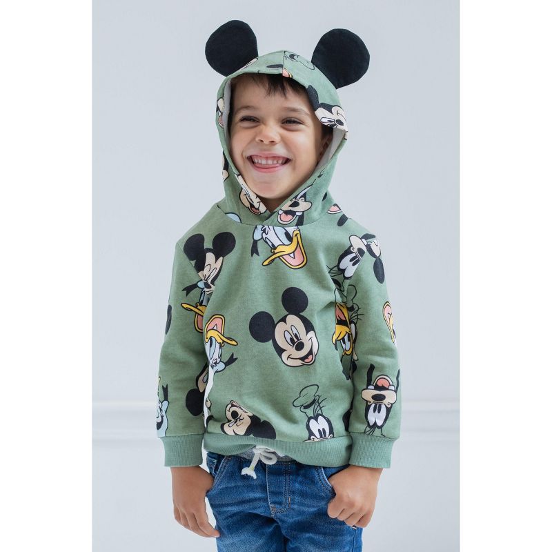 Disney Mickey Mouse Goofy Donald Duck Fleece Pullover Hoodie Infant to Big Kid, 2 of 6