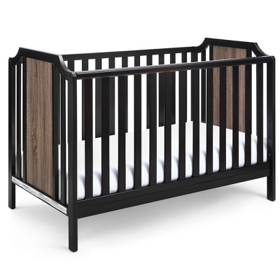 Acoinel Wooden Crib with Natural Accents for Nursery