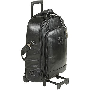 Gard Trumpet & Flugelhorn Wheelie Bag 13-WBFLK Black Ultra Leather - 1 of 4