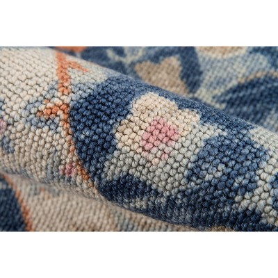 Anatolia Navy Tufted Rectangular Wool-Blend Area Rug 5'3" x 7'6"