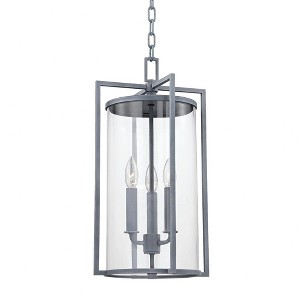 Troy Lighting Percy 3 - Light Pendant in  Gray Clear Shade - 1 of 4