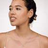 GILDED 1/10 Ctw Lab Grown Diamond Charm Pendants Necklace in 925 Sterling Silver & 14KT Gold Plated - Butterfly, Heart Lock & Key, Paw - 18" Chain - 4 of 4
