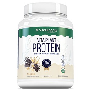 Vita Plant Protein Supplement, Supports Muscle Growth, Enhance Recovery, & Fuel Vitality, Vanilla Flavor, Vitauthority, 30 servings - 1 of 1
