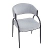 CAVINAS 32.75"H Upholstered Dining Chair Set of 2, Side Chair with Metal Legs and Cushioned Backrest - 4 of 4