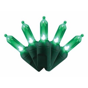 Celebrations Platinum LED T5 Green 50 ct String Christmas Lights 25 ft. - 1 of 1