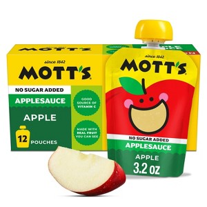 Mott's Unsweetened Pouches - 38.4oz/12ct : Target