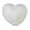 Saro Lifestyle Lush and Luxe Heart-Shaped Mongolian Lamb Fur Poly Filled Throw Pillow - image 2 of 3