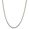 Black Bow Jewelry 3.25mm, Sterling Silver, Solid Byzantine Chain Necklace - 3 of 4
