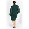 Women's Plus Size Tahlia Sweater Dress - teal | CITY CHIC - 3 of 4