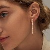 14K Gold Plated Butterfly Dangle Earrings for Women - Dainty, Trendy, CZ Drop Earrings - Simple Long Dangling Jewelry - 2 of 4
