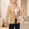 Anna-Kaci Women's Long Sleeve Open Front Sequin Jacket with Satin Trim - 2 of 4