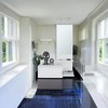 Alilang 13.70 Inch Modern Entryway Bench with Mirror and Storage Shelves-White - 2 of 4