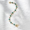 Ross-Simons Turquoise and 1.20 ct. t.w. Iolite Bracelet in 18kt Gold Over Sterling - 3 of 4