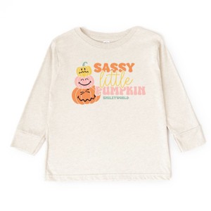 The Juniper Shop SmileyWorld Sassy Little Pumpkin Toddler Long Sleeve Tee - 1 of 4