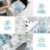 Runner Rug Kitchen Hallway Entryway – Vintage Floral Oriental Design Non-Slip Stain Resistant Low Pile Floor Covering - 3 of 4