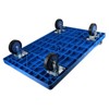 TOBILI Folding flatbed cart, trailer, handcart, small trolley, cargo handling cart, household lightweight hand-pulled cart, silent and portable - 3 of 4