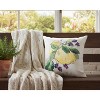 18" Pillow – Lemons and Berries Print Climaweave Fabric by Manual Woodworkers and Weavers - 2 of 3