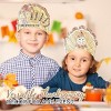4E's Novelty Thanksgiving Paper Crowns, 24 Pcs Thanksgiving Hat Decorations, Color Your Own Turkey Hat Craft - 2 of 4