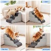 ZOMISIA Dog Stairs for High Beds - Pet Stairs Ramp for Couch, 35D Foam Dog Steps for Small to Large Pets, with Non-Slip Bottom - 3 of 4