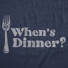 Youth Funny T Shirts Whens Dinner Sarcastic Eating Graphic Novelty Tee for Kids - Crazy Dog Youth T Shirt For Foodies - 2 of 4