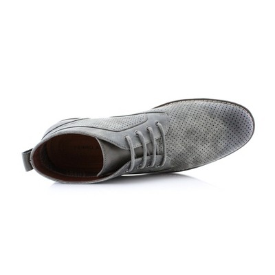 Polar Fox Mens Walker MPX506055 Mid-Top Perforated Casual Chukka Sneaker Boots, in Grey, Size 9.5 — фото 5