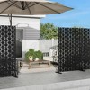 Dovelina Outdoor Freestanding Metal Privacy Screen Decorative Garden Fence - 4 of 4