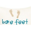 C&F Home 10" x 10" Bare Feet/Flip Flops Embroidered Small Petite Throw Pillow - 2 of 4