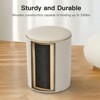 SUGIFT Storage Ottoman Round Upholstered  Ottoman - 3 of 4
