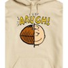 Men's - Peanuts - Charlie Brown Football Head Graphic Fleece Pullover Hoodie - 2 of 4