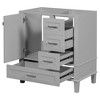 30" Bathroom Vanity Cabinet, Solid Wood Frame Bathroom Storage Cabinet with drawers, Soft-Close Doors, Ample Storage Space, Water-Resistant Surface - 2 of 4