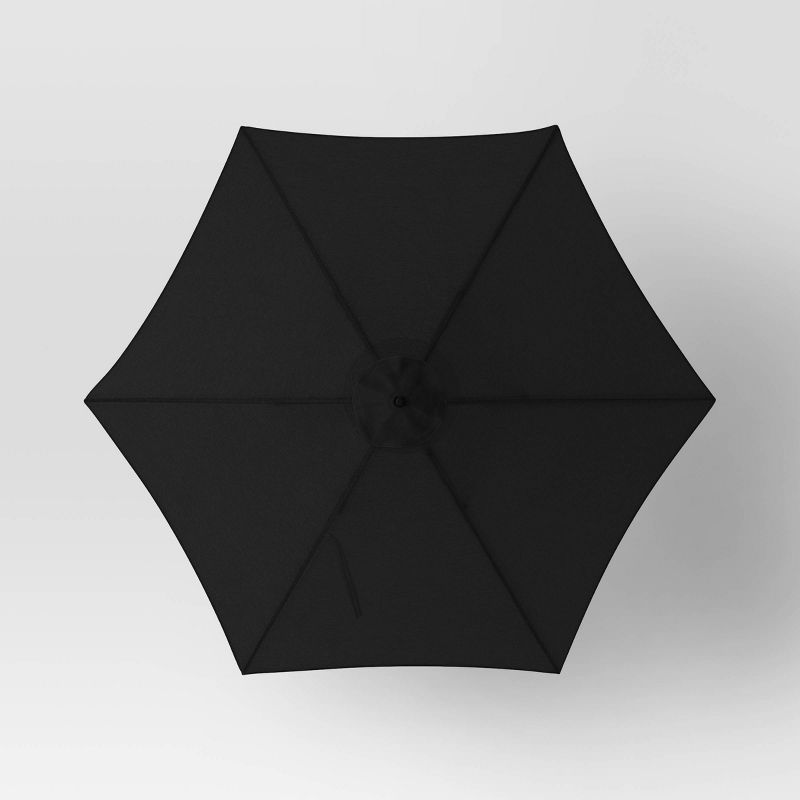 9' Round Outdoor Patio Market Umbrella with Black Pole - Threshold™, 5 of 8