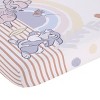 NoJo Disney B is for Bambi Tan, Gray, Blue, and White You Make Me Smile Photo Op Fitted Crib Sheet - 2 of 4