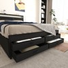 ORRD Full Size Metal Bed Frame with LED Headboard & Charging Ports, 8 Storage Drawers, No Box Spring Needed, Black - 4 of 4