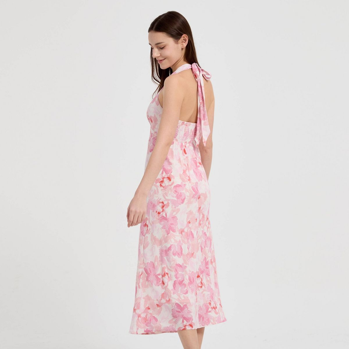 Women's Smocked Midi A-Line Dress - A New Day™ - thumbnail 8