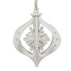 5.5 Inch Flourish Onion Heart Ornament Tree Snowflake Tree Ornaments - 2 of 3