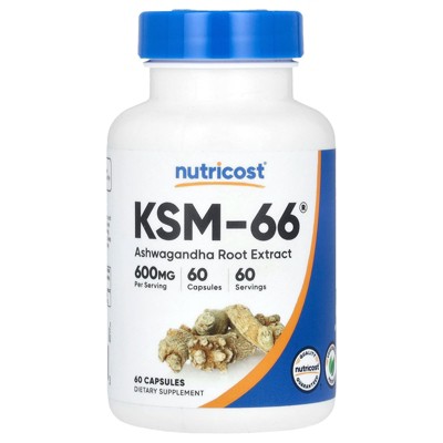 Nutricost KSM-66, Ashwagandha Root Extract, 600 mg, 60 Capsules
