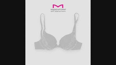 Maidenform Self Expressions Women's 2pk Convertible Push-up Lace Wing Bra  5809 - Beige/black 38c : Target