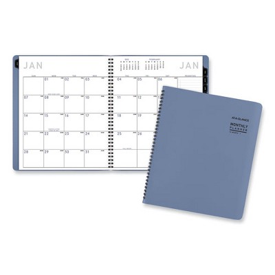 Contemporary Monthly Planner, 11.38 x 9.63, Blue Cover, 12-Month (Jan to Dec): 2025
