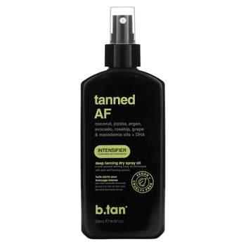 b.tan Tanned AF, Deep Tanning Dry Spray Oil, 8 fl oz (236 ml)