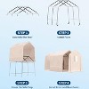 GustoWave 10x10FT Outdoor Portable Storage Shed with Roll-Up Door for Motorcycle, Garden and Tools - 4 of 4